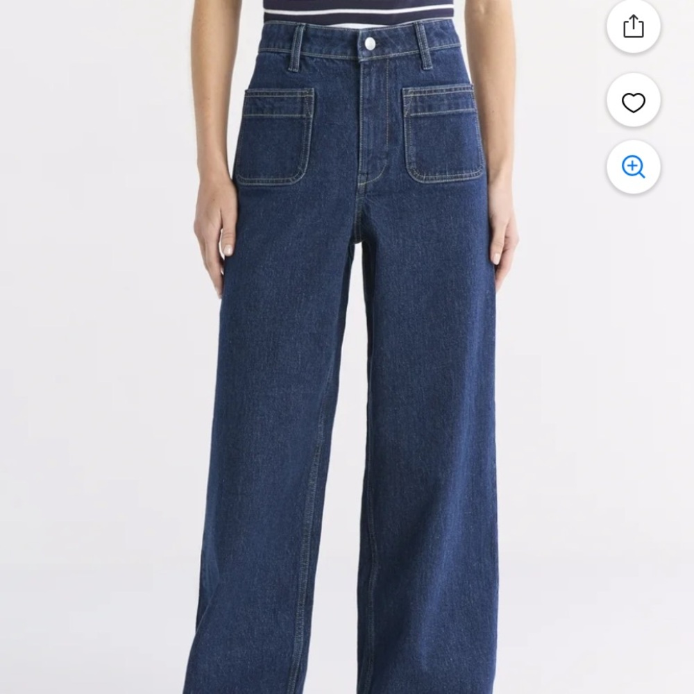 Deep blue high rise jeans-vintage style